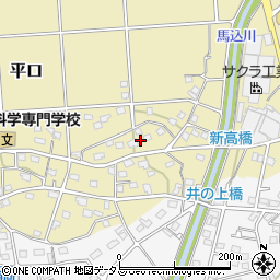 静岡県浜松市浜名区平口1883周辺の地図