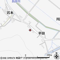 愛知県豊橋市嵩山町平田周辺の地図