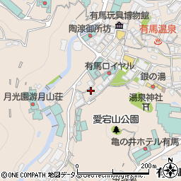 兵庫県神戸市北区有馬町981周辺の地図