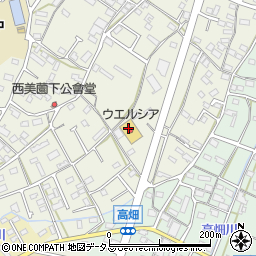 ウエルシア薬局　浜松浜北店周辺の地図