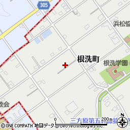 静岡県浜松市中央区根洗町655周辺の地図