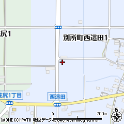 兵庫県三木市別所町西這田1丁目395周辺の地図