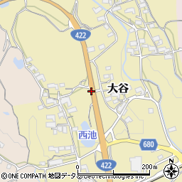 三重県伊賀市大谷周辺の地図