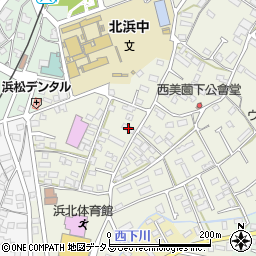 静岡県浜松市浜名区西美薗175周辺の地図