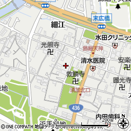 兵庫県姫路市飾磨区天神38周辺の地図