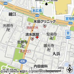 兵庫県姫路市飾磨区天神111周辺の地図