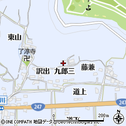 愛知県西尾市吉良町乙川周辺の地図