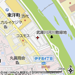 兵庫県宝塚市東洋町9-15周辺の地図