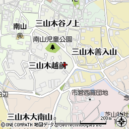京都府京田辺市三山木越前38周辺の地図