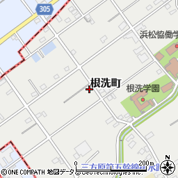 静岡県浜松市中央区根洗町657周辺の地図