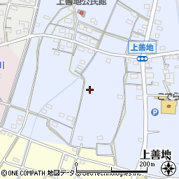 静岡県浜松市浜名区上善地周辺の地図