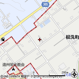 静岡県浜松市中央区根洗町522周辺の地図
