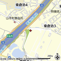 大阪府交野市東倉治周辺の地図