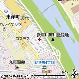 兵庫県宝塚市東洋町9-4周辺の地図