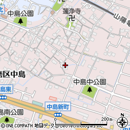 兵庫県姫路市飾磨区中島794周辺の地図