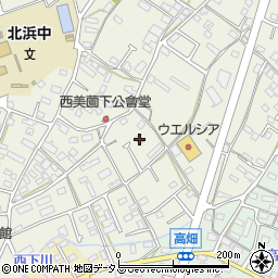 静岡県浜松市浜名区西美薗311周辺の地図