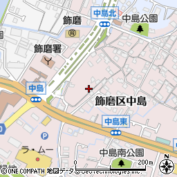 兵庫県姫路市飾磨区中島660周辺の地図