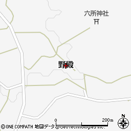京都府南山城村（相楽郡）野殿周辺の地図