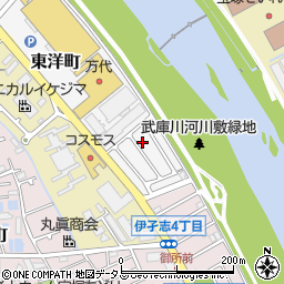 兵庫県宝塚市東洋町9-16周辺の地図