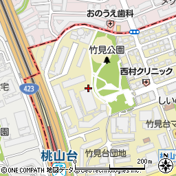大阪府吹田市竹見台4丁目周辺の地図