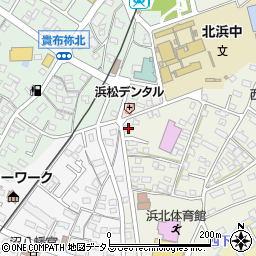 静岡県浜松市浜名区西美薗157-1周辺の地図