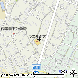 静岡県浜松市浜名区西美薗369周辺の地図