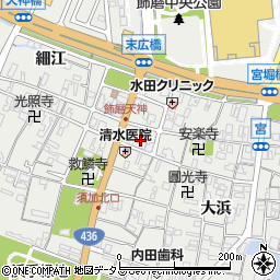 兵庫県姫路市飾磨区天神112周辺の地図