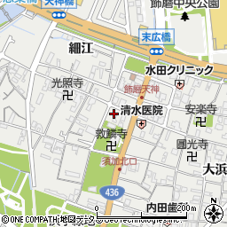 兵庫県姫路市飾磨区天神35周辺の地図