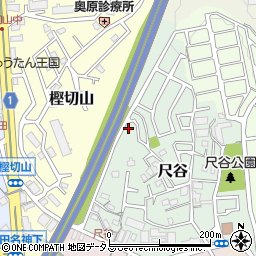 大阪府吹田市尺谷15周辺の地図