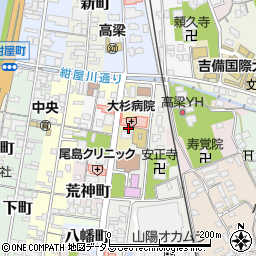 岡山県高梁市柿木町周辺の地図