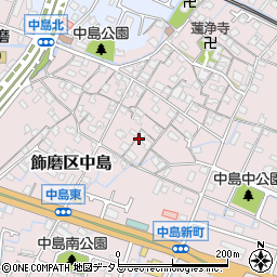 兵庫県姫路市飾磨区中島1006周辺の地図