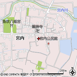 兵庫県姫路市網干区宮内155周辺の地図
