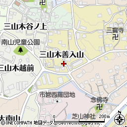 京都府京田辺市三山木善入山12-11周辺の地図