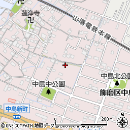 兵庫県姫路市飾磨区中島2丁目873-1周辺の地図