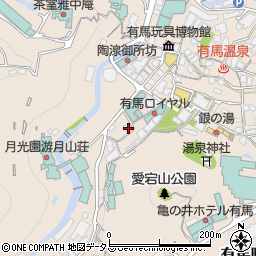 兵庫県神戸市北区有馬町986周辺の地図