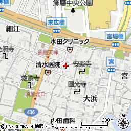 兵庫県姫路市飾磨区天神120周辺の地図
