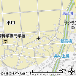 静岡県浜松市浜名区平口1861周辺の地図