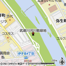 兵庫県宝塚市東洋町10周辺の地図