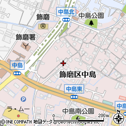 兵庫県姫路市飾磨区中島667周辺の地図