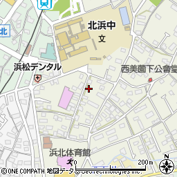 静岡県浜松市浜名区西美薗170-1周辺の地図