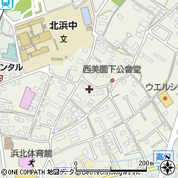 静岡県浜松市浜名区西美薗249周辺の地図