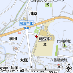 愛知県西尾市西幡豆町京田周辺の地図