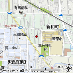 大阪府茨木市新和町11周辺の地図