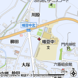 愛知県西尾市西幡豆町（京田）周辺の地図