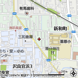 大阪府茨木市新和町8周辺の地図