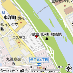 兵庫県宝塚市東洋町10-4周辺の地図