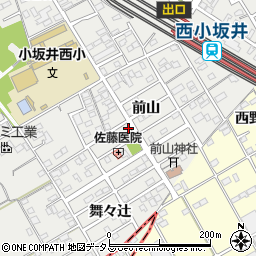 愛知県豊川市伊奈町前山周辺の地図