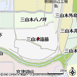 京都府京田辺市三山木遠藤周辺の地図
