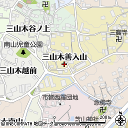 京都府京田辺市三山木善入山12-10周辺の地図