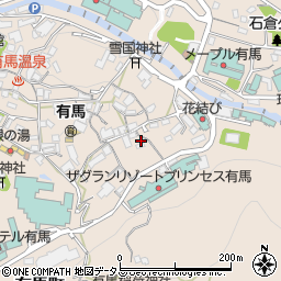 兵庫県神戸市北区有馬町369周辺の地図